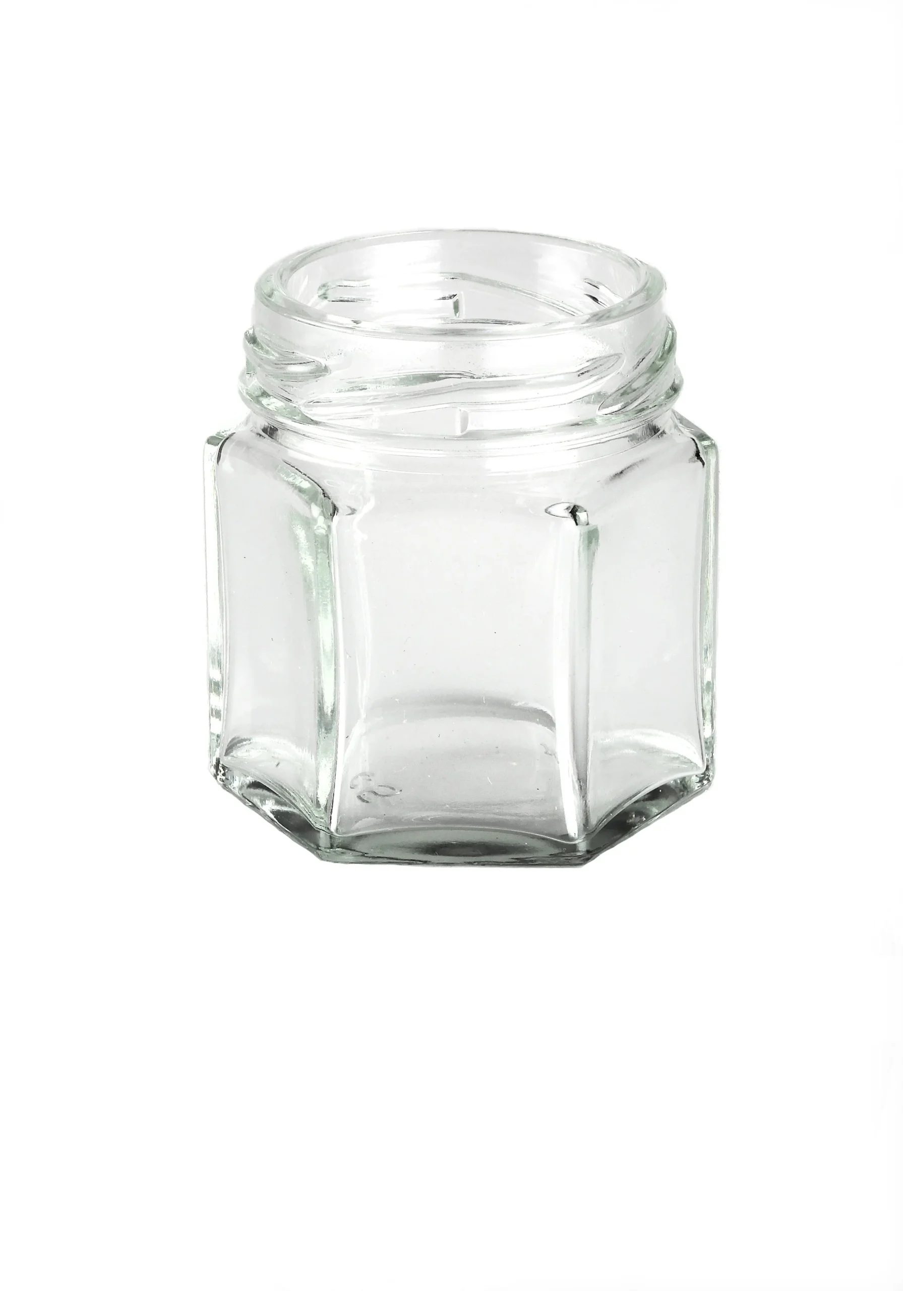 45ML Glass Honey Jar Hex with Screw Lids x70